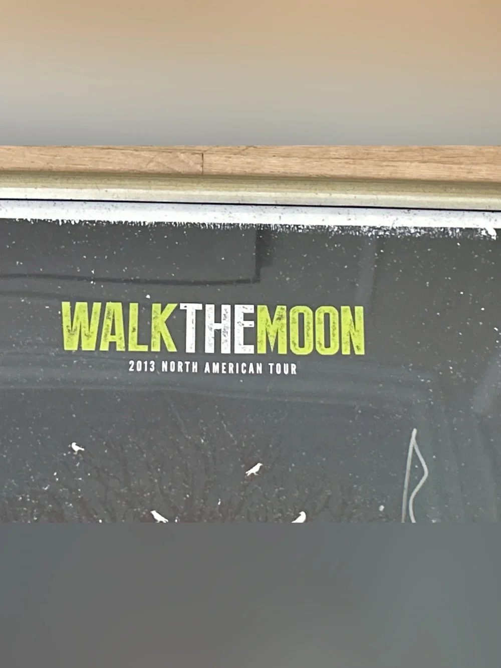 Walk the Moon Signed Band Tour Poster‎ Wall Art - Black & Green